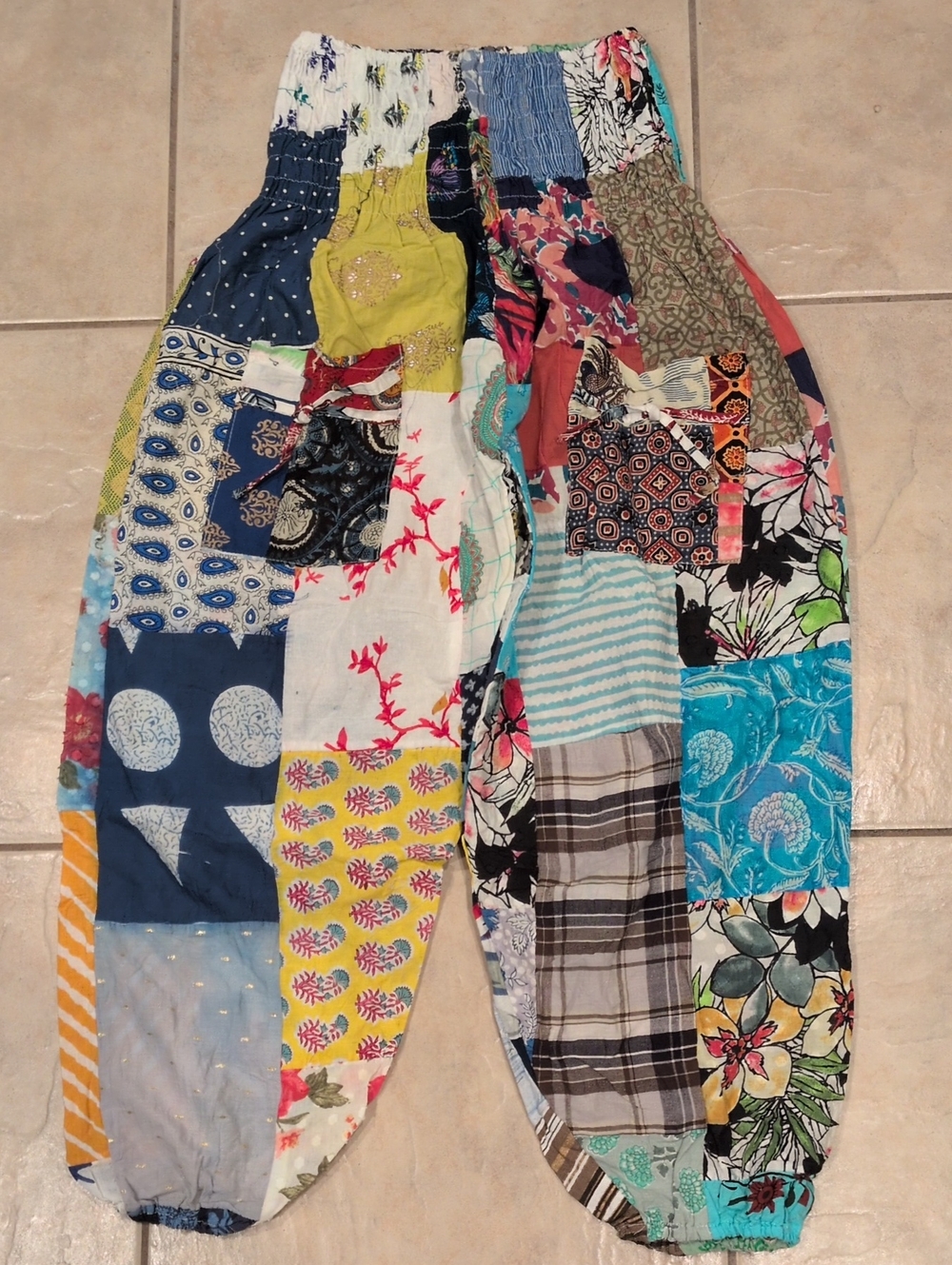 Vintage Jessica Taylor Boho Patchwork Pants One Size
